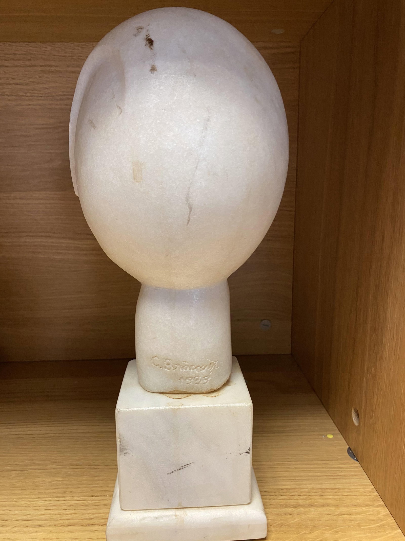 Constantin Brancusi (1876/1957), Marble Head Art Sculpture Signed And Dated 1939 - 4