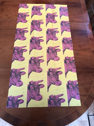 Andy Warhol, Original Print, Limited Edition Cow wallpaper Print: Andy Warhol, Original Print, Limited Edition Cow wallpaper Print 