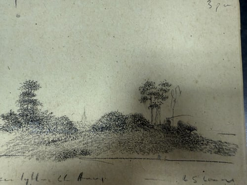 L.S.Lowry, Original, Drawing, Rare, Hand Signed and dated, - 3