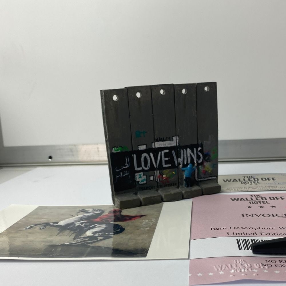 BANKSY. THE WALLED OFF HOTEL- WALL SECTION ART - 3