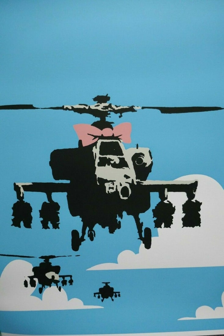 Banksy, "Happy Choppers", Limited Edition Stamped & Sealed - 4