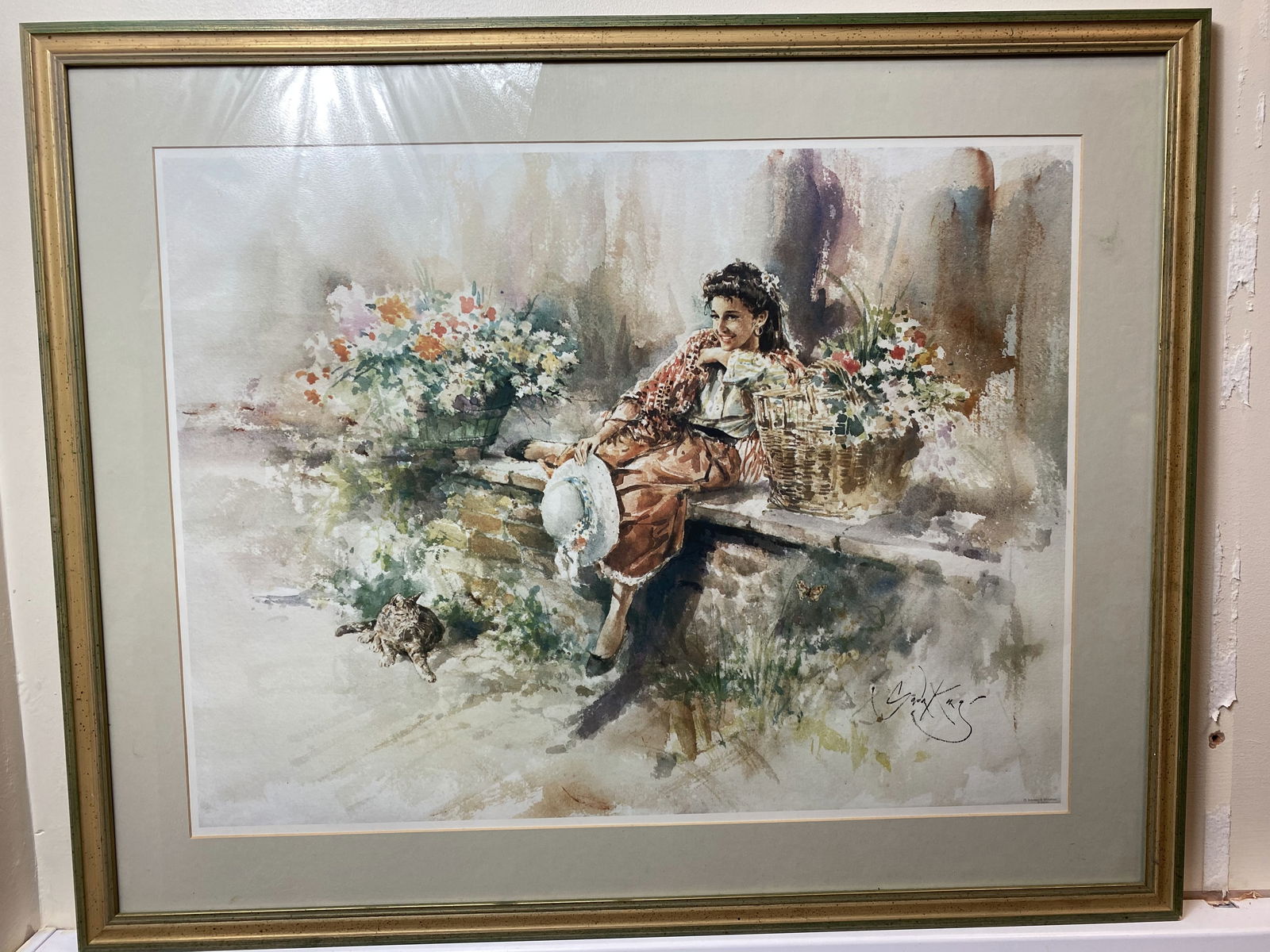 Gordon King, Painting Print, Plate Signed: Gordon King, Painting Print, Plate Signed