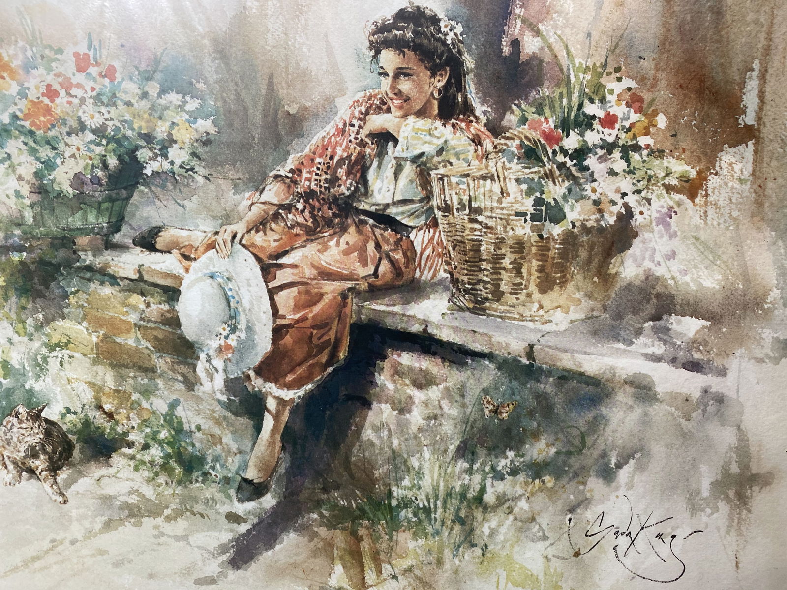 Gordon King, Painting Print, Plate Signed - 2