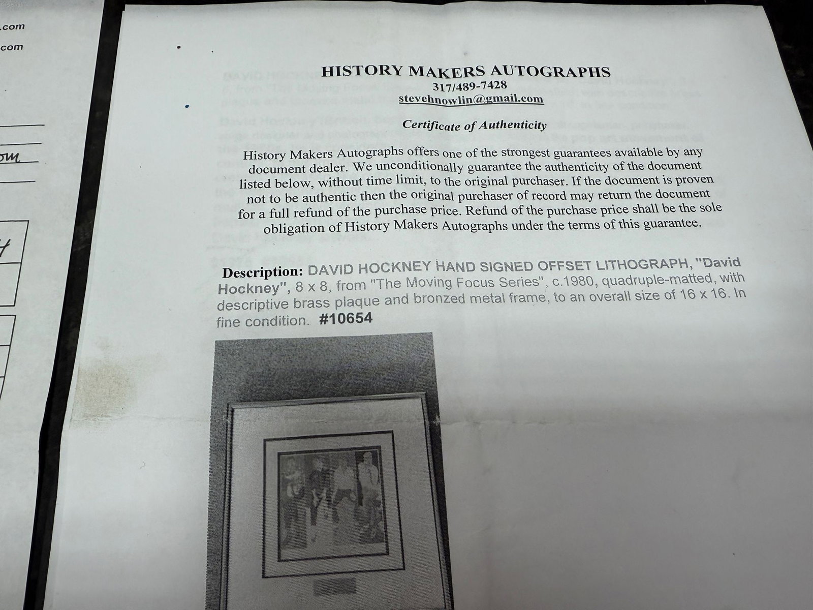 David Hockney 4 Friends, Original, Singed, COA, - 13