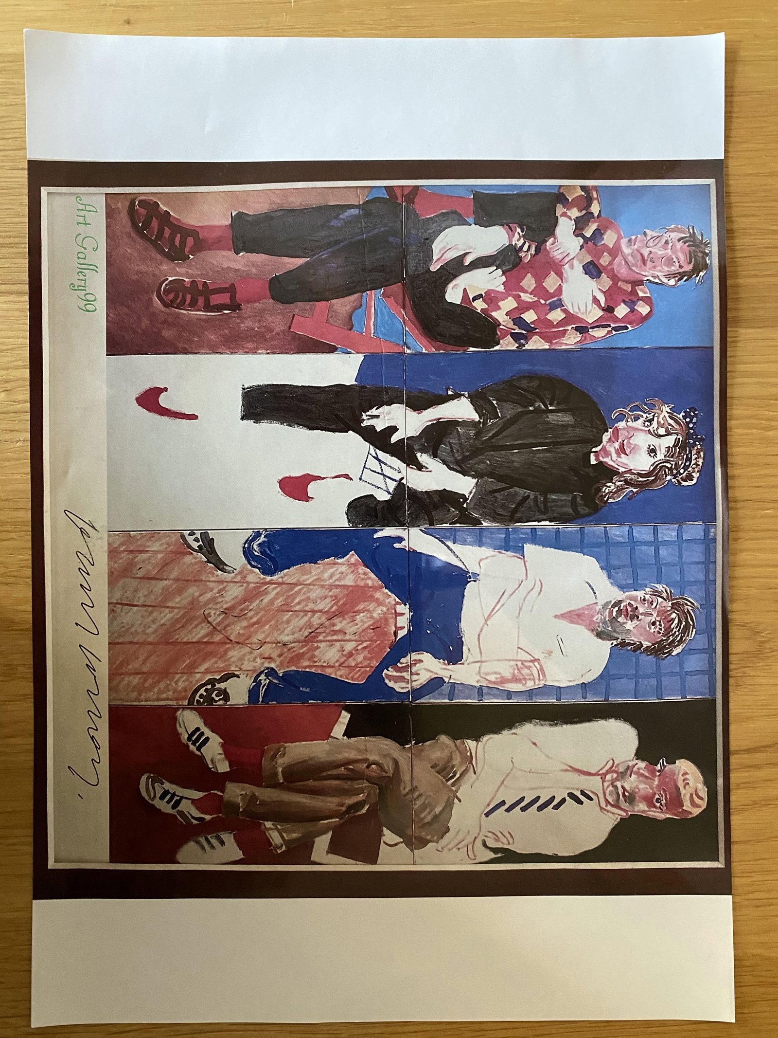 David Hockney 4 Friends, Original, Singed, COA, - 8