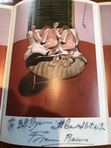 Francis Bacon, Original Print, Hand Signed, 1968, Triptych, Two Figures, - 7