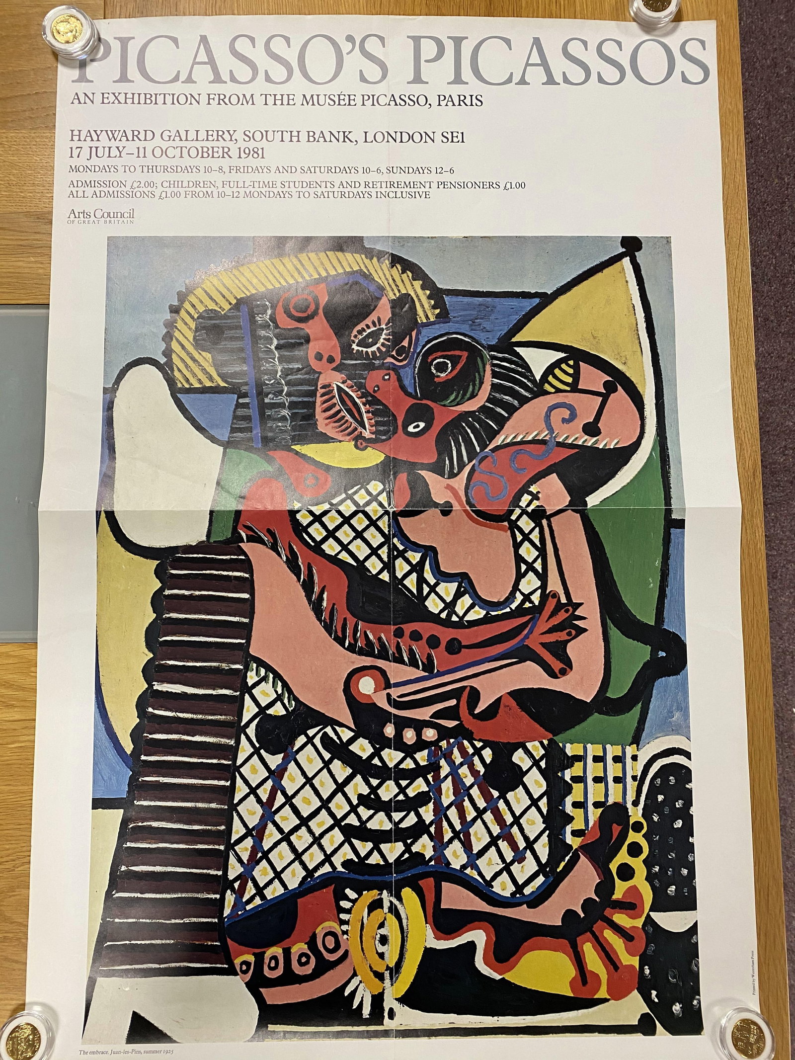 Picasso - Original 1981 Hayward Gallery Poster - 3