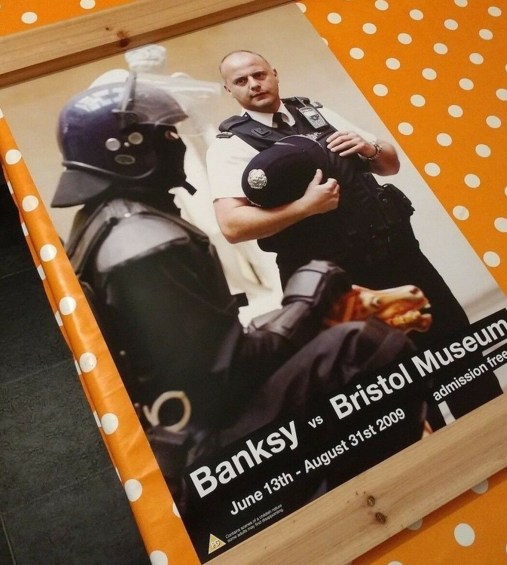 Banksy VS Bristol Museum 2009 Official Exhibition Poster, Copper - 2