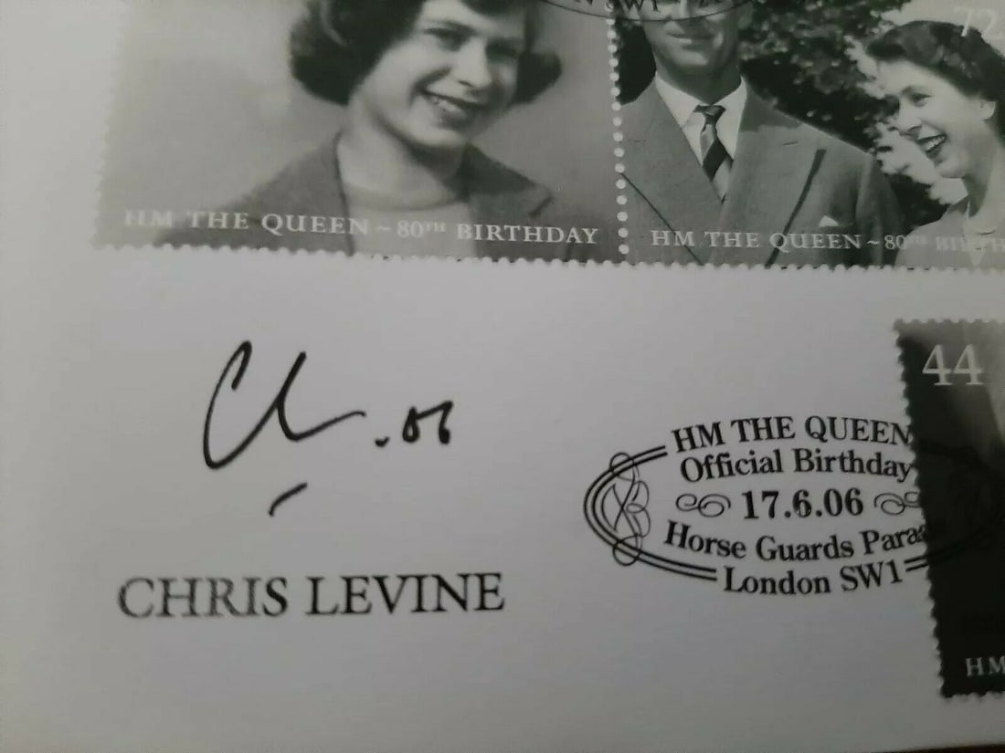 Chris Levine Signed Benham First Day Cover 2006 - 3