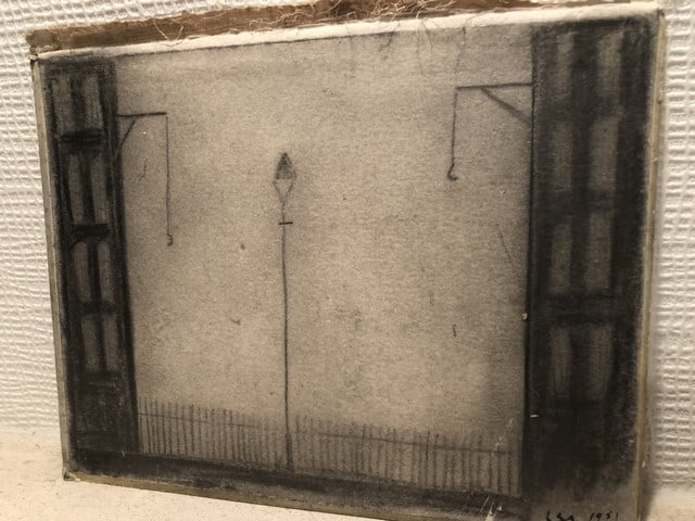 Lowry, 1951, Original, Drawing, Hand Signed, - 3