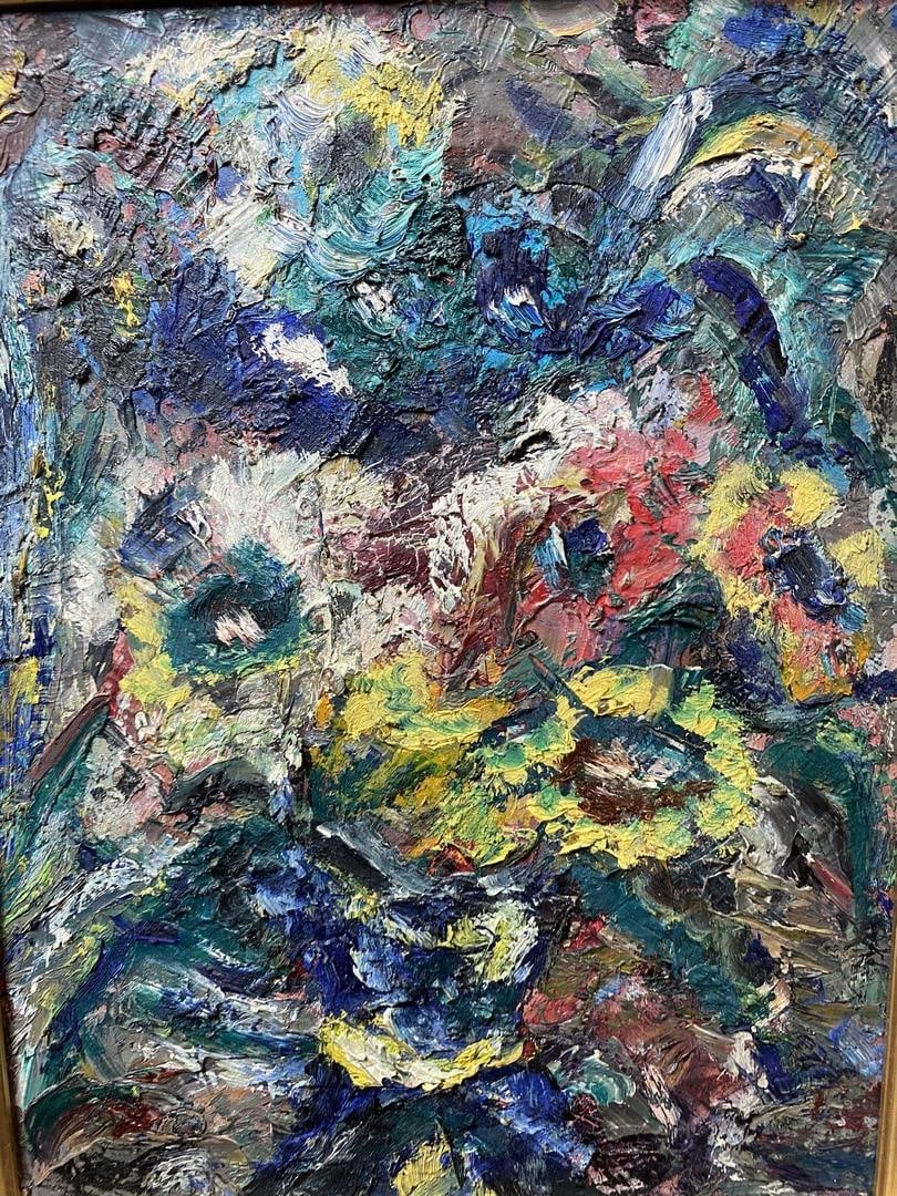 Original Oil Painting On hardboard, Vintage, Signed, Unknown Artist - - 3