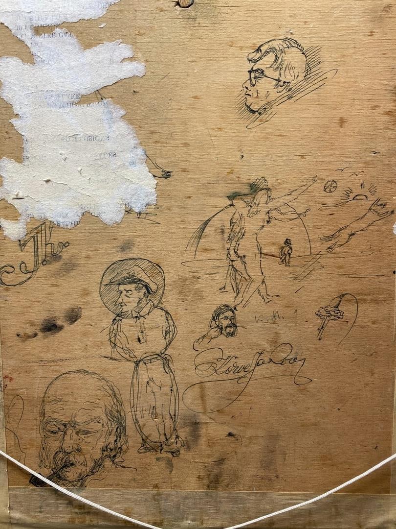 Original Oil Painting On hardboard, Vintage, Signed, Unknown Artist - - 7