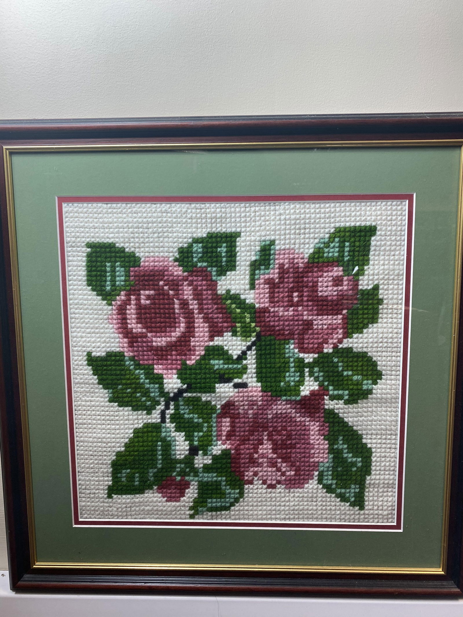 Unknown Artist, Roses Handmade Embroidery 2007 (1 of 6)
