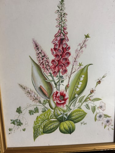 Watercolour, Vintage, Original, Signed, - 7