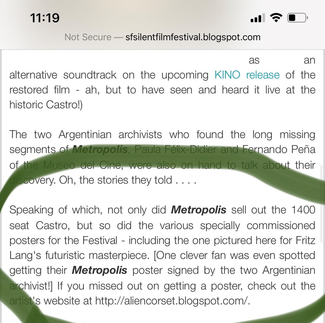 Castro Theatre Poster (2010) Metropolis (1927) Artist: David O'Daniel, Signed - 11