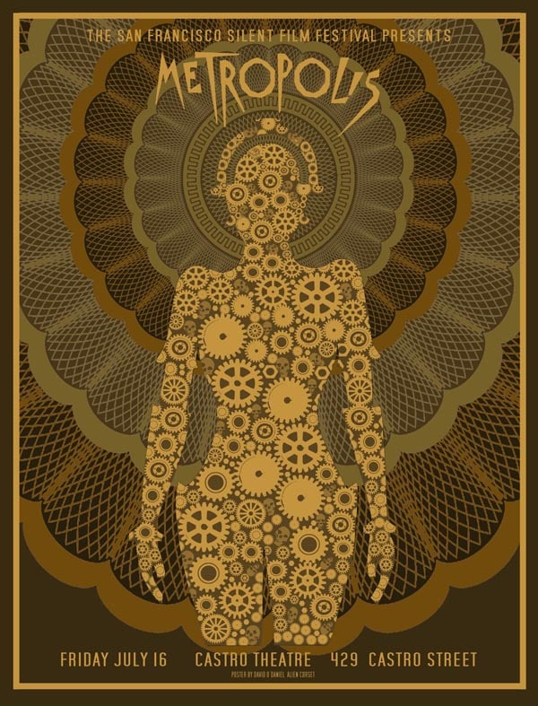 Castro Theatre Poster (2010) Metropolis (1927) Artist: David O'Daniel, Signed - 12
