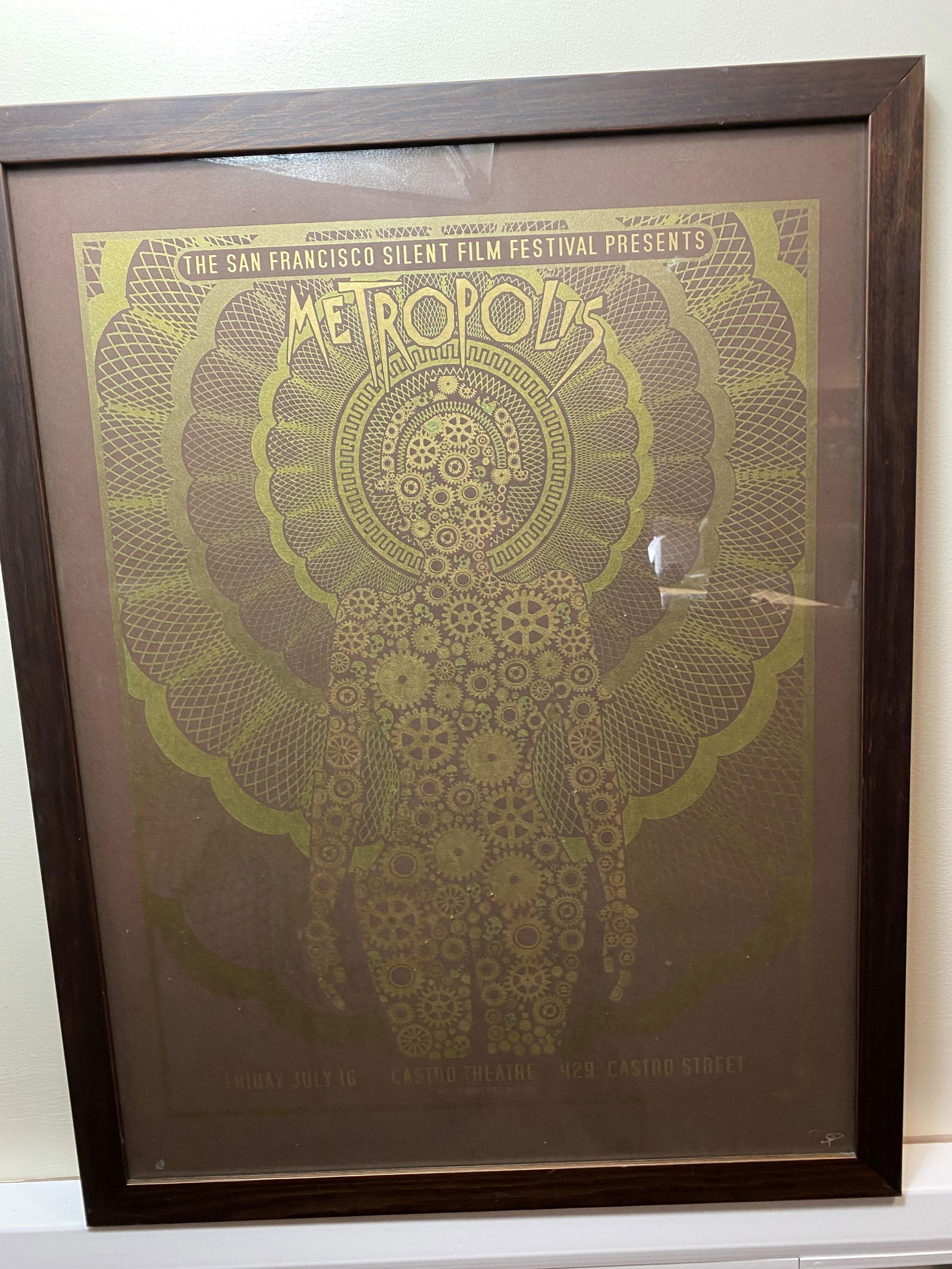 Castro Theatre Poster (2010) Metropolis (1927) Artist: David O'Daniel, Signed: US Castro Theatre Poster (2010) Metropolis (1927) Artist: David O'Daniel, Signed