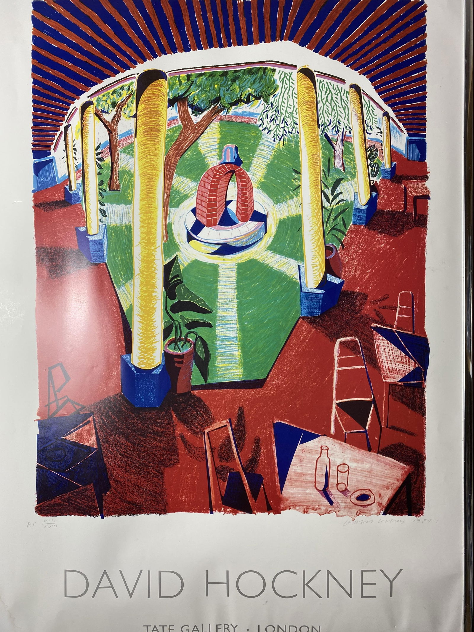 David Hockney 1986 Original Poster, Signed & Numbered Artist Proof - 2