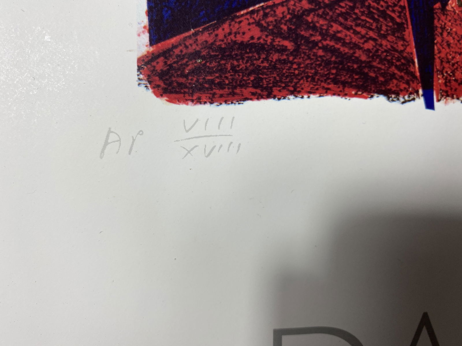 David Hockney 1986 Original Poster, Signed & Numbered Artist Proof - 7