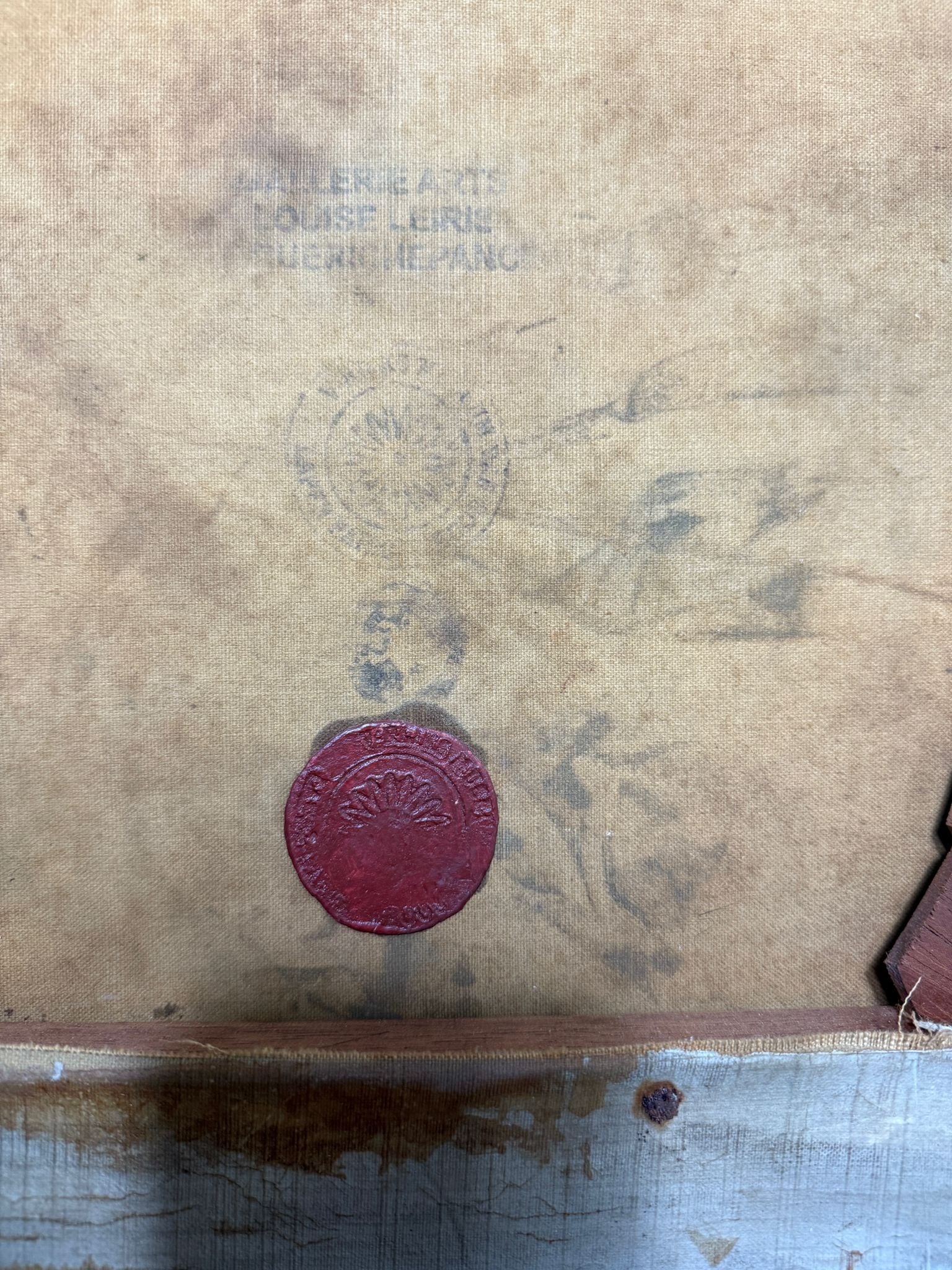 Vincent Van Gogh, (In the manner of) Oil Painting,Signed, Stamp,Wax Seal, Vintage, - 12