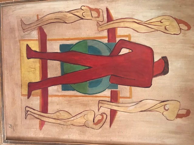 Janos Mattis Teutsch, Original Oil Painting,on Hardboard, Signed, 1920s, Invoice, - 3