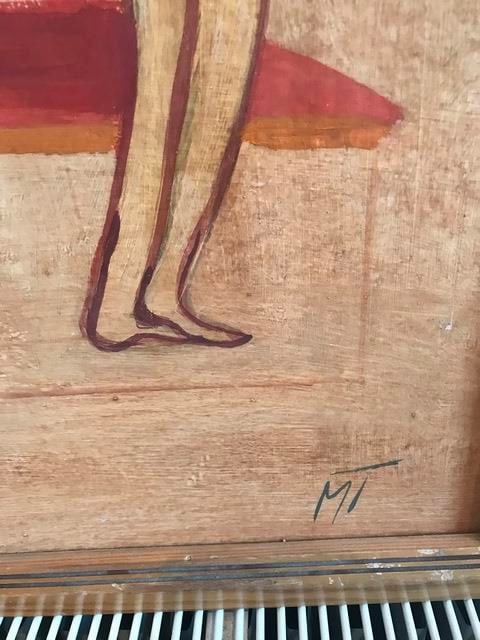 Janos Mattis Teutsch, Original Oil Painting,on Hardboard, Signed, 1920s, Invoice, - 4