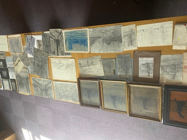 Lowry, “Lost Treasure”, Signed, Original, Drawing, Oil Pintings, Job Lot,: L.S.Lowry Lost Art Collections. “Lost Treasure” Part of the history of the artists Lowry 3 x oil painting on hardboard mixed sizes- with value of £500 to 1M. 30 x Pencil Drawing