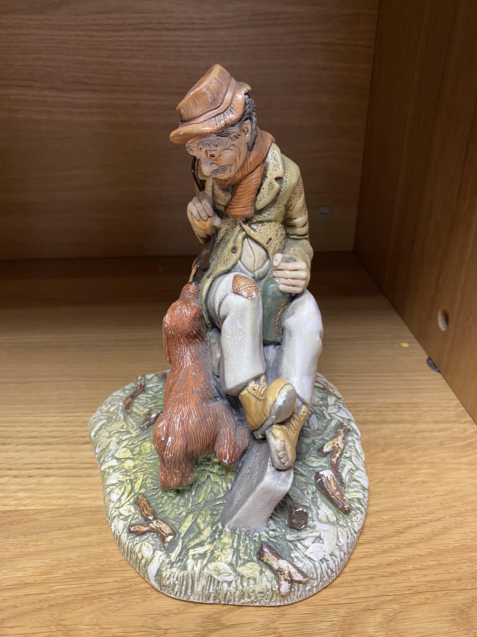 Naughty Naughty Art Sculpture Man And Dog Signed And Dated 1969 - 4