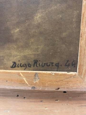 Diego Rivera - Man with Lilies, Signed Lithograph - 4