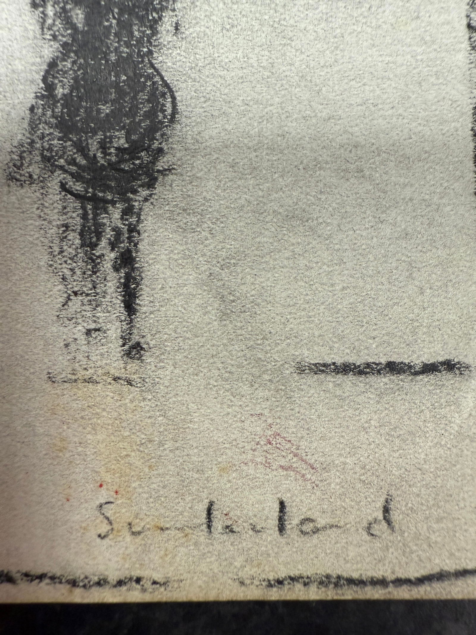 Laurence Stephen Lowry, 1958, Original, Drawing, Hand Signed, - 3