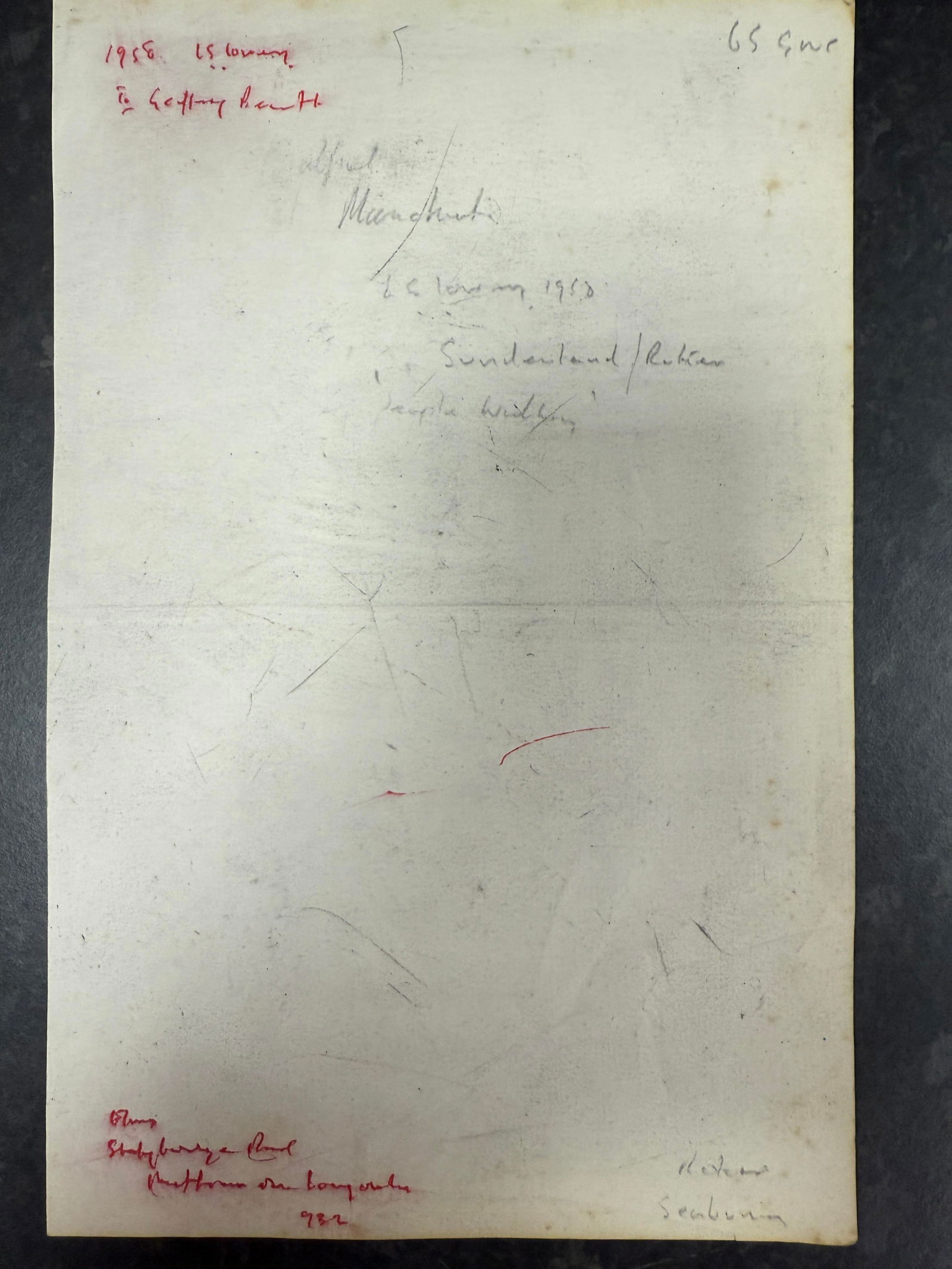 Laurence Stephen Lowry, 1958, Original, Drawing, Hand Signed, - 9