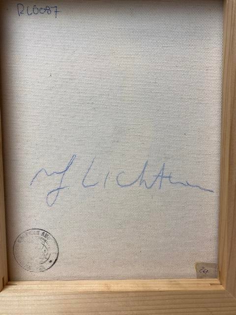 Roy Lichtenstein, (After) Original Vintage, Oil Painting, Signed, - 4