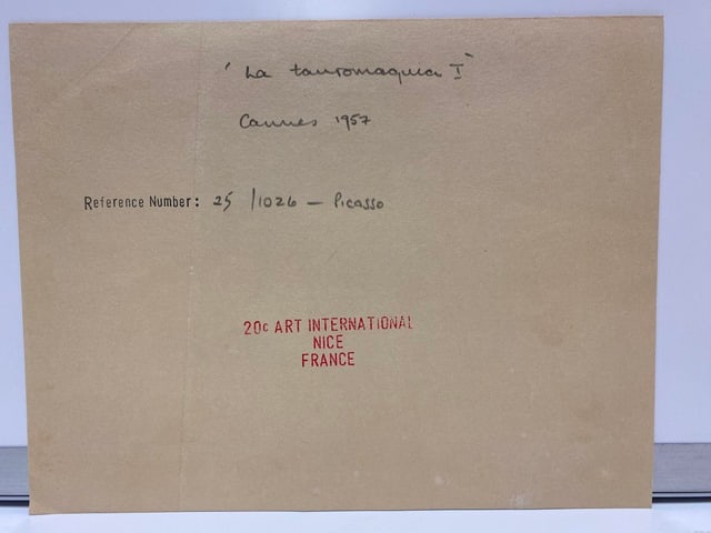 Picasso, Print, Original, Signed, Stamp, Seal, - 3