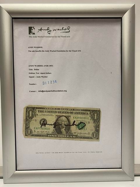 Andy Warhol, One Dollars, 1976, Signed, Stamped: Andy Warhol, One Dollars, 1976, Signed, Stamped