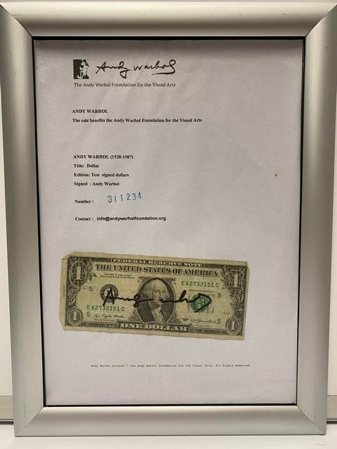Andy Warhol, One Dollars, 1976, Signed, Stamped - 4