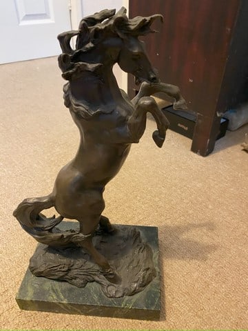 Original Bronze of Horse, Signed Stamp, Sealed,: Original Bronze of Horse, Signed Stamp, Sealed, 