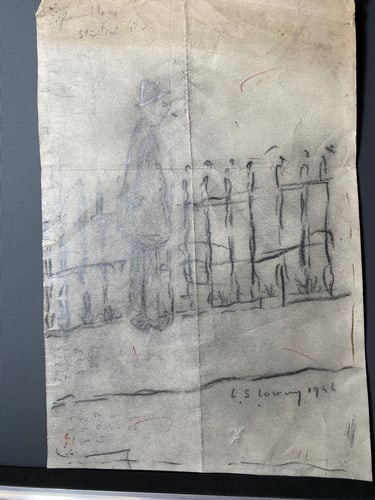 Lowry, 1956, Original, Drawing, Hand Signed,: Laurence Stephen Lowry, 1956, Lost Art Collections. L.S.Lowry “Lost Treasure” Part of the history of the artists Lowry As most of you know that full Provenance is impossib