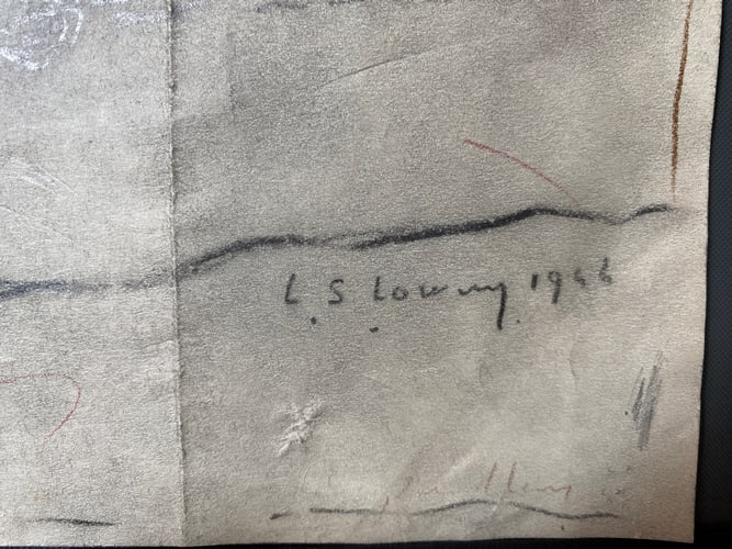 Lowry, 1956, Original, Drawing, Hand Signed, - 7