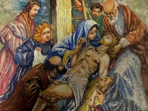 Original, Drawing, Rare, Hand Signed and dated, - 2