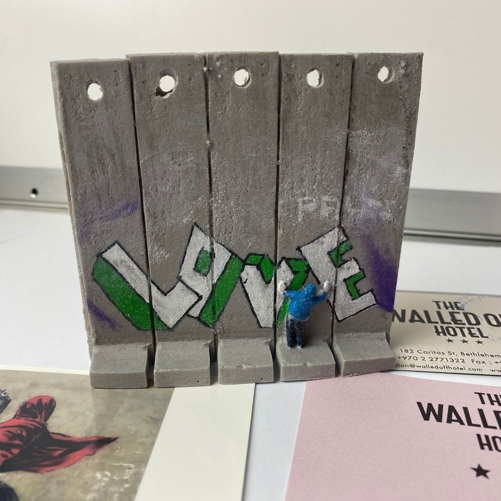 BANKSY. THE WALLED OFF HOTEL- WALL SECTION ART-2022 - 4