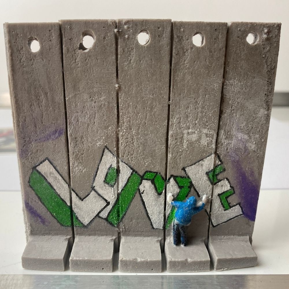 BANKSY. THE WALLED OFF HOTEL- WALL SECTION ART-2022 - 6