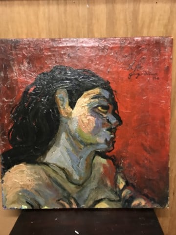 Georges Rouault, (Attributed) Original Oil Painting Signed, Vintage, (1 of 6)