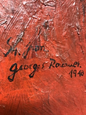 Georges Rouault, (Attributed) Original Oil Painting Signed, Vintage, - 3