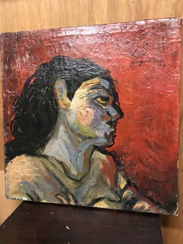 Georges Rouault, (Attributed) Original Oil Painting Signed, Vintage, - 4
