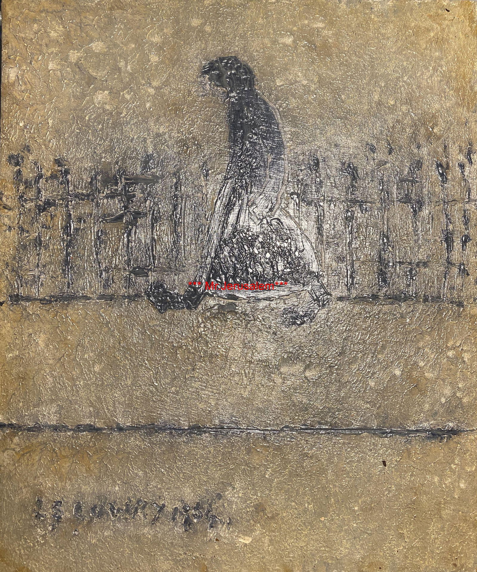 Lowry, 1963, Original, Oil Painting, Hand Signed,: Laurence Stephen Lowry, 1963, Original, Oil Painting, Hand Signed,L.S.Lowry Lost Art Collections. Lost Art Collections. L.S.Lowry “Lost Treasure” Part of the history of the