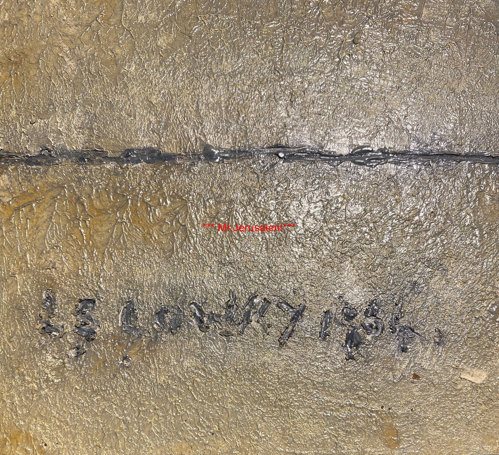 Lowry, 1963, Original, Oil Painting, Hand Signed, - 2