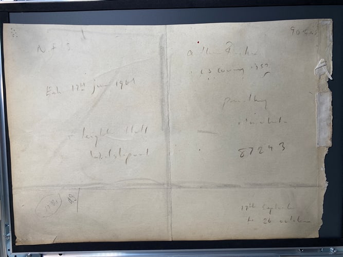 Laurence Stephen Lowry, 1959,Original, Drawing, Hand Signed, - 4