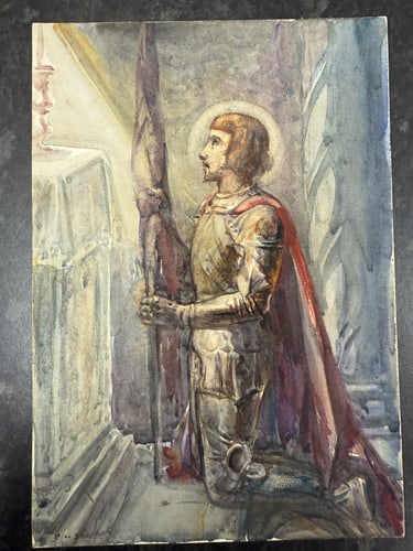 Charles. A. Sheahan (1864-1937) Original, Watercolor Drawing, Rare, Hand Signed,: Charles. A. Sheahan (1864-1937) Original, Watercolor Drawing, Rare, Hand Signed,