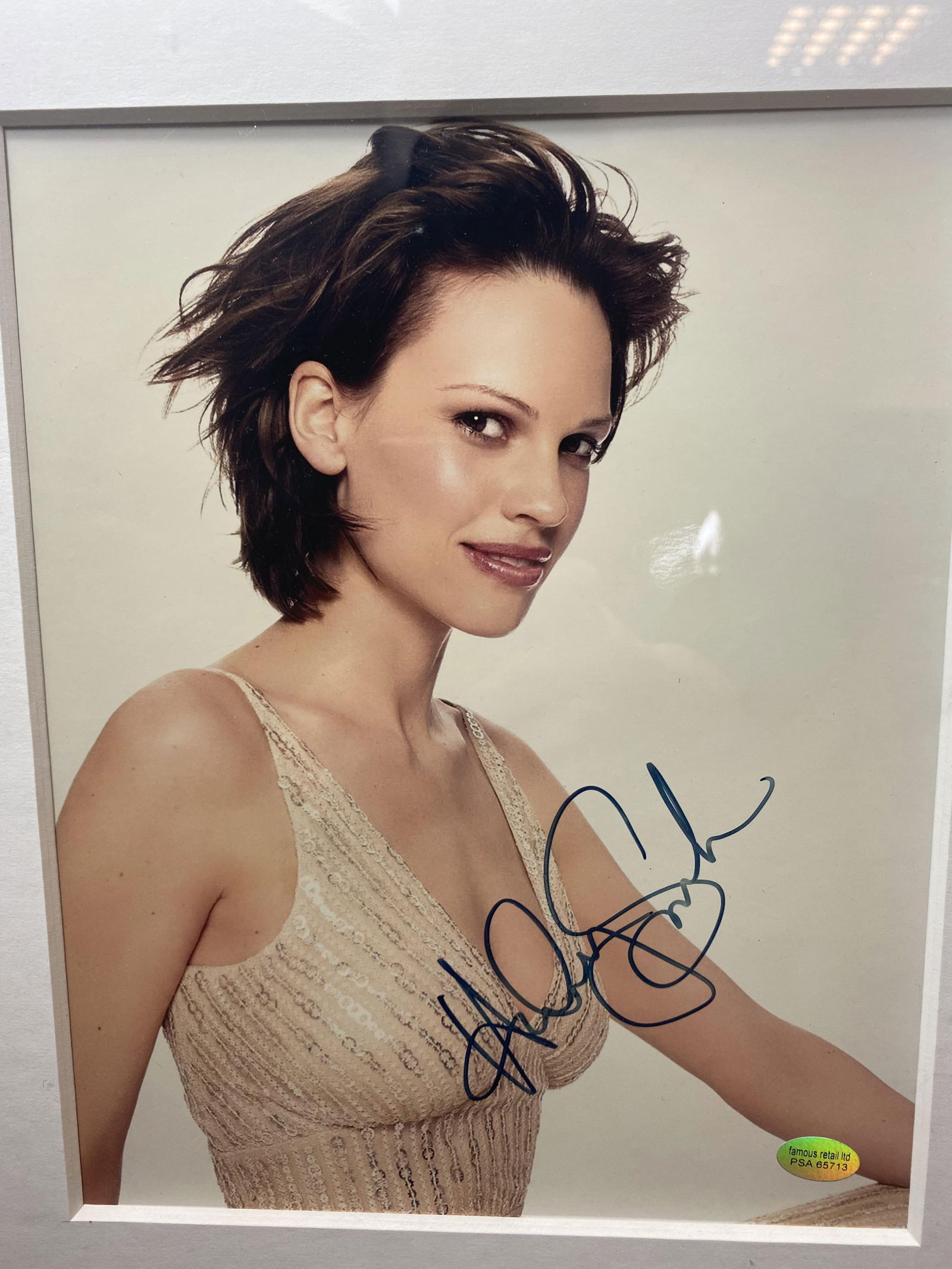 Hilary Swank Signed Photo with COA, - 2