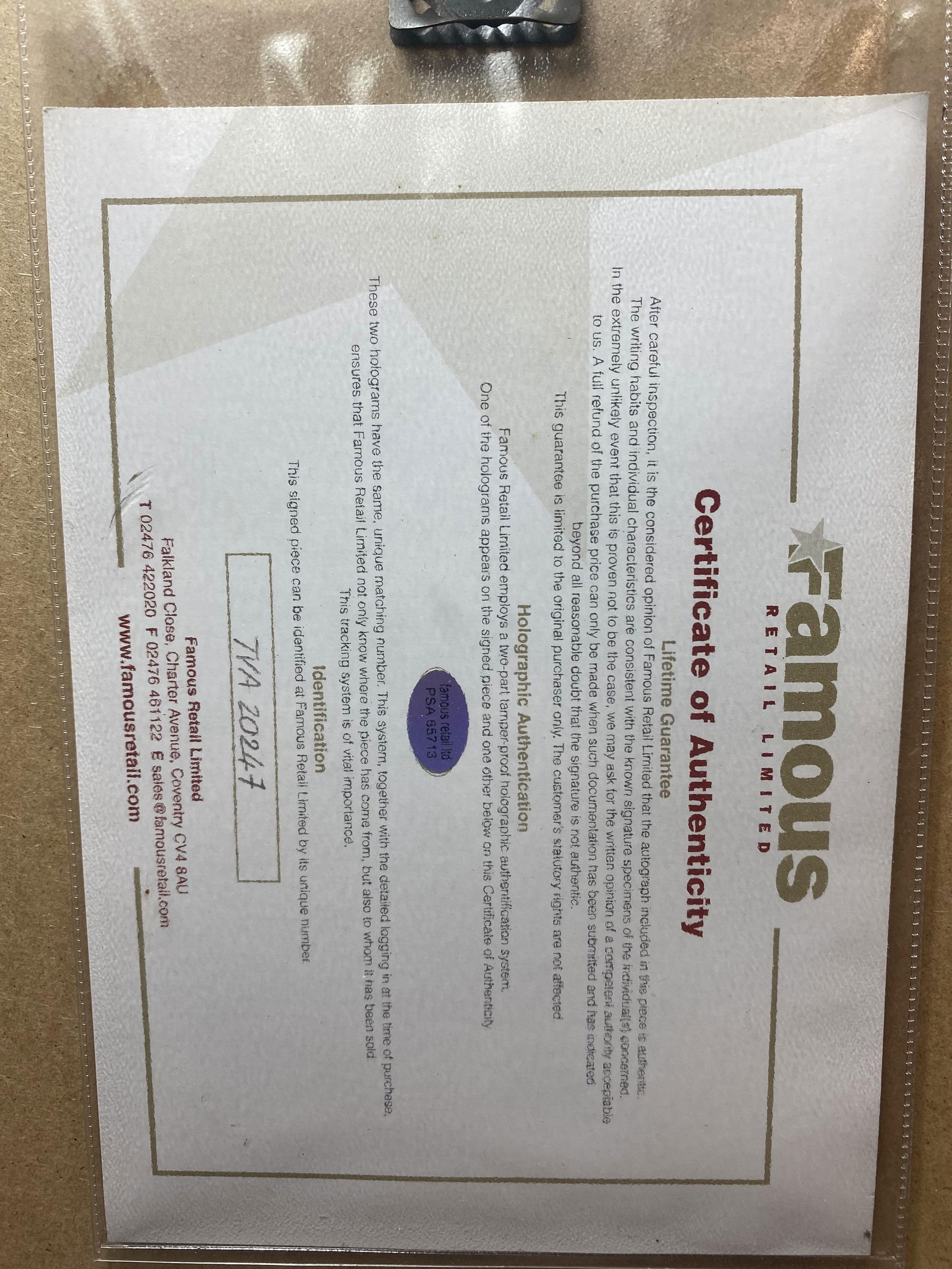 Hilary Swank Signed Photo with COA, - 5